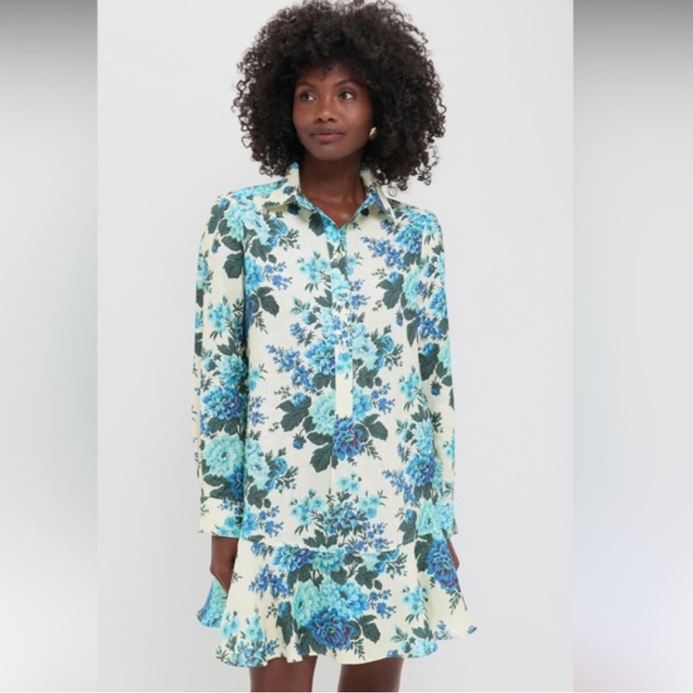 NWT Wild Zinnia Linen Callahan Shirt Dress